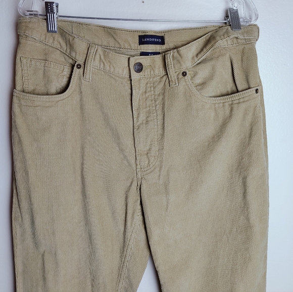 Lands' End Men's Traditional Fit Comfort-First Washed Corduroy Pants, Sz 34 - Picture 3 of 10